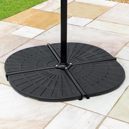 Image of Harrier Cantilever Parasol Base Weights – [12.5kg] Heavy Duty Bases for Banana Hanging Parasol | Pre-Filled & Ready to Use [Packs of 1, 2 or 4] (1x 12.5kg Base Weights)