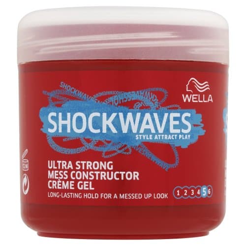 Image of Wella Shockwaves Ultra Strong Mess Constructor Gel 150 ml - Pack of 3