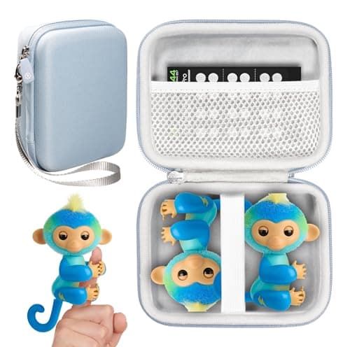 Image of GETGEAR Case for Fingerlings 2023 NEW Interactive Baby Monkey (blue)
