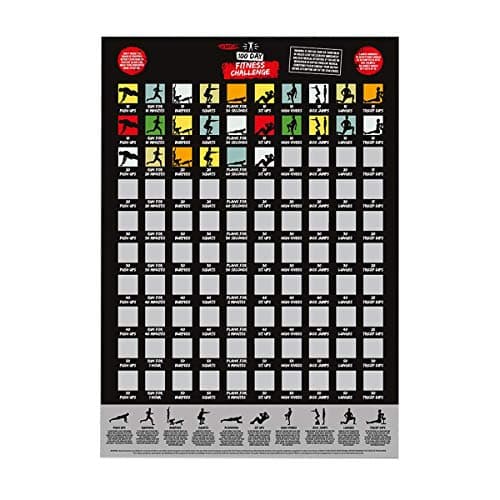 Image of A2 Scratch Off Wall Poster (Fitness Challenge)