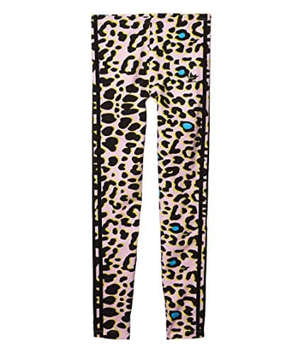 Image of adidas Originals Kids Girl's Leopard All Over Print Leggings (Little Kids/Big Kids) - Multi - 10-12 Years