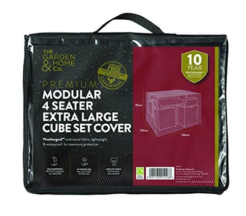 Image of The Garden & Home Co Modular 4 Seater Cube Set Cover XL