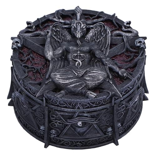 Image of Nemesis Now Hoard of the Baphomet Figurine, Resin, Black, Cast in the Finest Resin, Expertly Hand-Painted