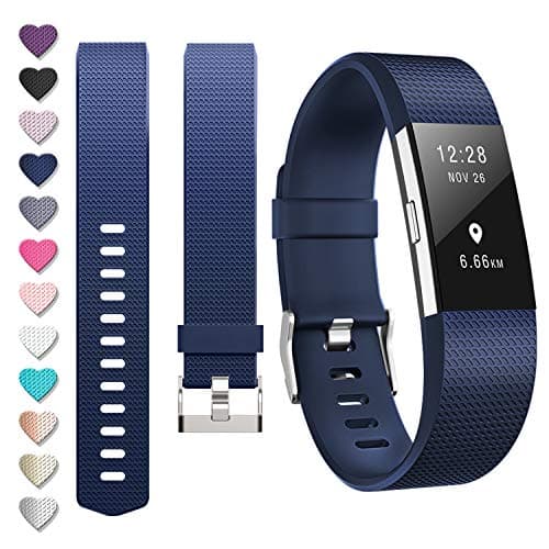 Image of DigiHero For fitbit Charge 2 straps,Replacement strape for Fitbit charge 2 strap (1 Pack), Adjustable Sport Wristbands for Women/Men,Small/Large