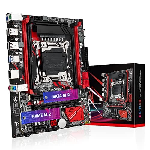 Image of MACHINIST X99 LGA 2011-V3 Motherboard, Micro ATX (Intel 5th/6th Gen) PC Server Motherboard with Diagnostic Card (PCIe 3.0, Dual M.2 Slots, 4 Channel DDR4, SATA 6Gb/s) Intel i7 XEON E5 V3/V4