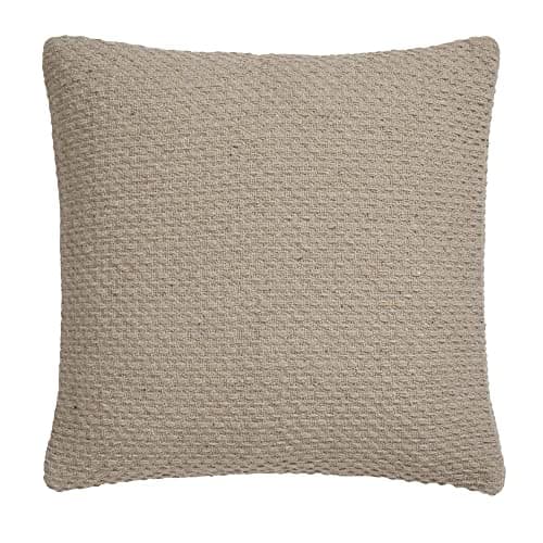 Image of Drift Home Sustainable Cushion - Recycled Cotton - 43 x 43cm - Natural Woven, Textured Finish - Filling Included