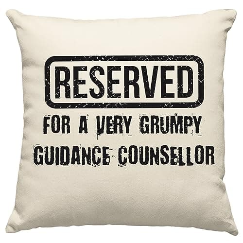 Image of Just The Shirt Reserved For a Very Grumpy Guidance Counsellor 45cm x 45cm Decorative Cotton Cushion