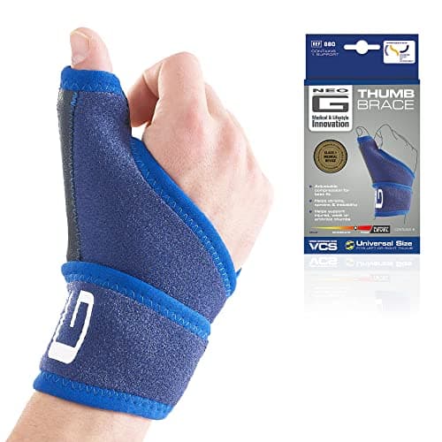 Image of Neo-G Thumb Support for Arthritis, Weak Thumbs, Injury, Tendonitis, Strains, Carpal Tunnel Syndrome – Thumb Immobiliser - Trigger Thumb Splint Right Hand or Left – Thumb Brace Adjustable Compression