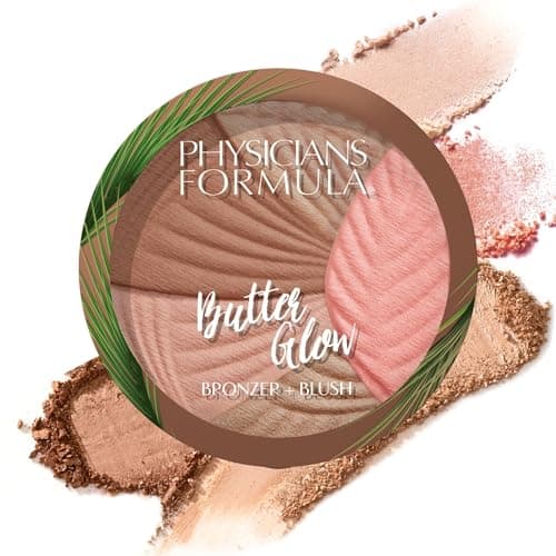 Image of Physicians Formula Butter Glow Bronzer + Blush, 2-in-1 Creamy Bronzer Powder with Blush, Enriched with Illuminating & Moisturizing Butter Blend, Healthy Glow