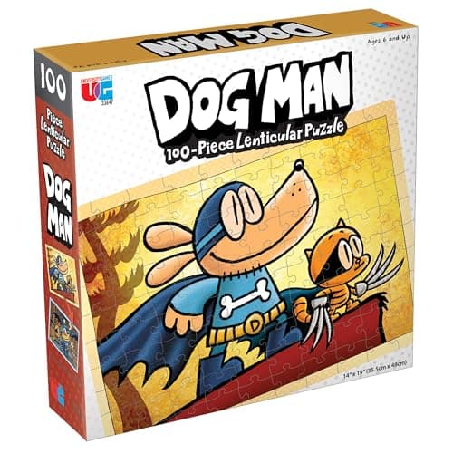Image of Dog Man Adventures 100 Piece Lenticular Jigsaw Puzzle