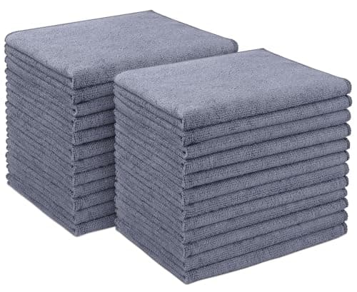 Image of AIDEA Microfibre Cleaning Cloth 24 Pack, 30CMX40CM Microfiber Towel for Cars, Soft & Absorbent Microfiber Towels, Lint Free Cleaning Cloth, Premium Wash Cloth for House, Kitchen, Car, Shop Towels