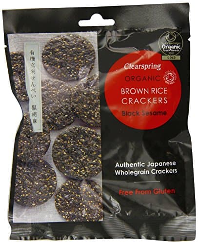 Image of Clearspring | Brown Rice Crackers - Whole Sesame | 12 X 40G