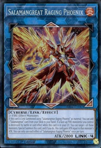 Image of Salamangreat Raging Phoenix (CR) - RA04-EN083 - Collector's Rare - 1st Edition