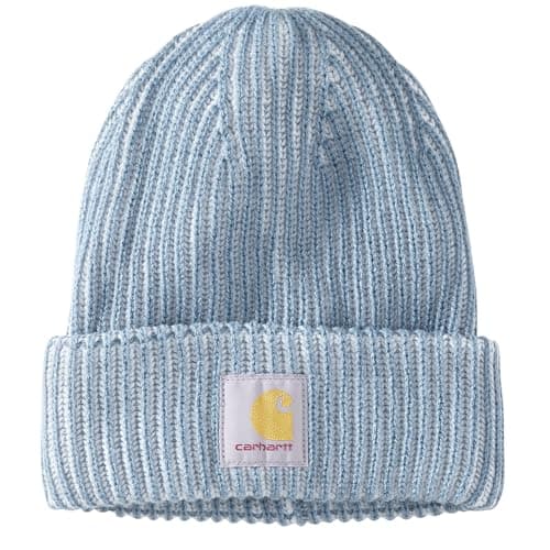 Image of Carhartt Unisex Adult Rib Knit Acrylic Hat, Colour: Thundercloud, Size: One Size, Thundercloud, One Size