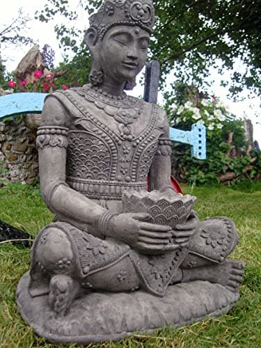 Image of Large ornate stone Thai Buddha garden ornament statue