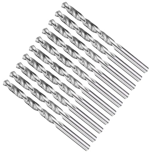 Image of METALLIXITY Drill Bit (7mm) 10Pcs, 4241 High-Speed Steel Straight Shank Uncoated (Bright) 118° for Wood Plastic Iron Copper Aluminum Low Soft Metal