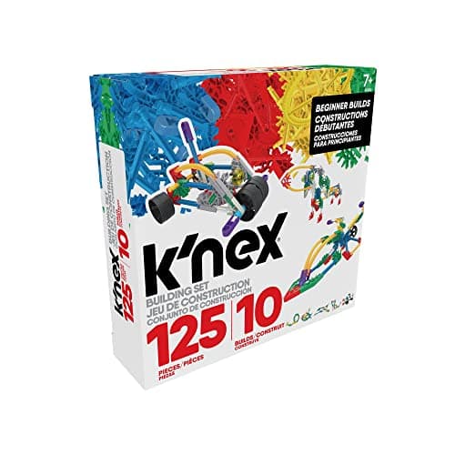 Image of Basic Fun K'NEX | Beginner Building Set 10 Models | Educational Toys, 125 Piece Stem Learning Kit, Engineering for Kids, Construction Toy for Children Ages 7 80206