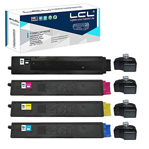 Image of LCL TK-8115 Toner Cartridge Replacement for Kyocera TK8115 TK-8115 TK-8115K TK-8115C TK-8115M TK-8115Y Replacement for Kyocera ECOSYS M8124 M8124cidn M8130 M8130cidn (4 Pack)