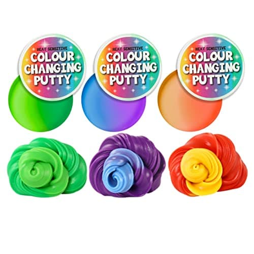 Image of Colour Changing Slime Putty, 1, Pack, Random Colour, Fun Novelty, Magical, Heat Sensitive, Stress Relief, Great for Children with Autism, Special Needs, ASD, ADHD, SPD (Colour Changing Putty, 1)