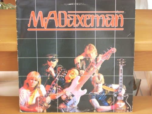 Image of MAD AXEMAN. SELF-TITLED 1984 VINYL LP (NOT CD). MAUSOLEUM SKULL 8329.