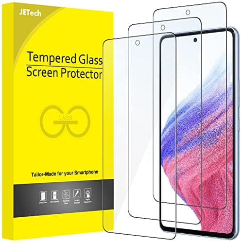 Image of JETech Screen Protector for Samsung Galaxy A53 5G / A52 / A52 5G / A52s 5G, 9H Tempered Glass Film, Anti-Scratch, HD Clear, 3-Pack