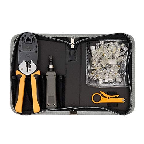 Image of Sprotek 53 Piece Basic Network Tool Kit - Black/Grey - STKA-7912