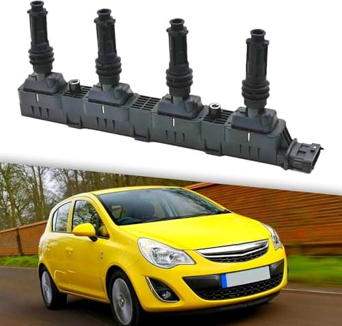 Image of Ignition Coil Pack for Meriva 1208020, Ignition Coil, Ignition Module for Vauxhall Meriva Agila A Corsa C D Astra G H Combo, Pack for Opel Tigra, for Tigra TwinTop, 155029 20189 8530147