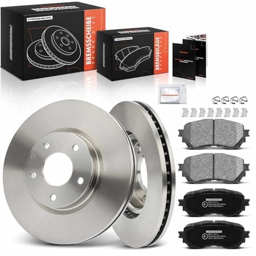 Image of Frankberg Brake Kit incl. 2x Brake Disc + 4x Brake Pad Front Compatible with 6 Estate GJ GL 6 Saloon GJ GL Replace# GHY93328ZC,GHY93328ZB