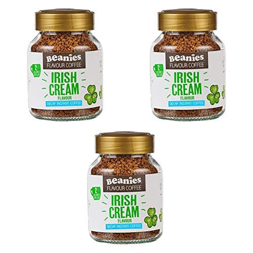 Image of Beanies Decaf Irish Cream Instant Coffee Jar 50g 3 Pack
