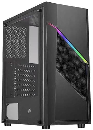 Image of 1st Player RB-2 - Elegant LED Mesh Front Panel - Tempered Glass Side Panel - ATX Gaming Case - Black