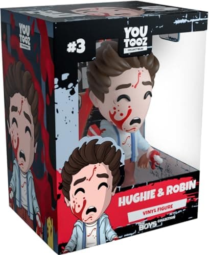 Image of You Tooz Hughie and Robin 4.6" Vinyl Toy Figure, Official Licensed Hughie and Robin Collectible from The Boys TV Series and Comic, by Youtooz The Boys Collection.
