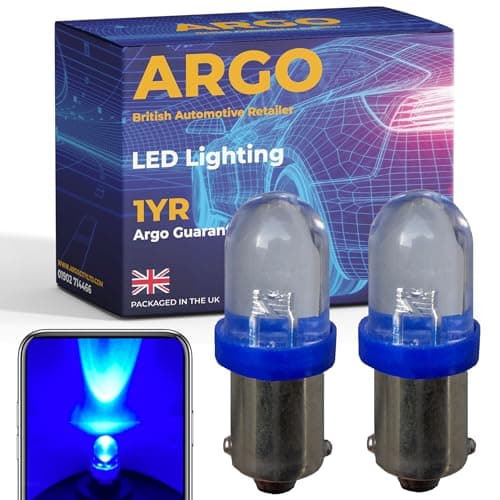 Image of Argo 233 Ba9s Led Bulbs Xenon Blue 12v Car Light Bulbs Car Interior 433 T4W Number Plate Light Bulb Map Dome Van Side Marker Light Turn Signal Light Reverse Light Led Side Light Bulb