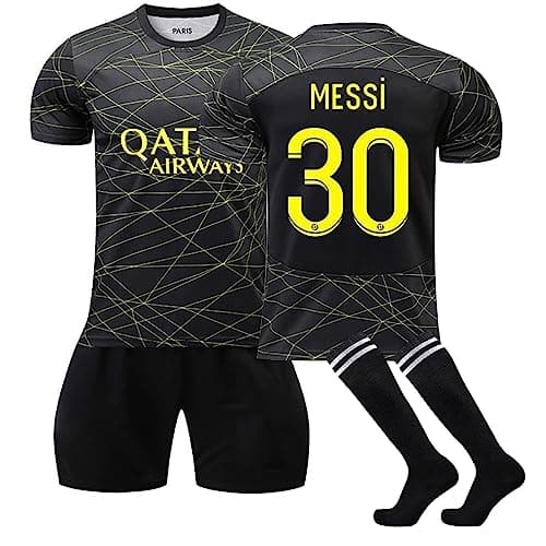 Image of Generic Kids Football Kit 24/25 Home/Away Boy's Soccer Jerseys, Shorts and Socks Set for Boys Youth, Ages 6-7