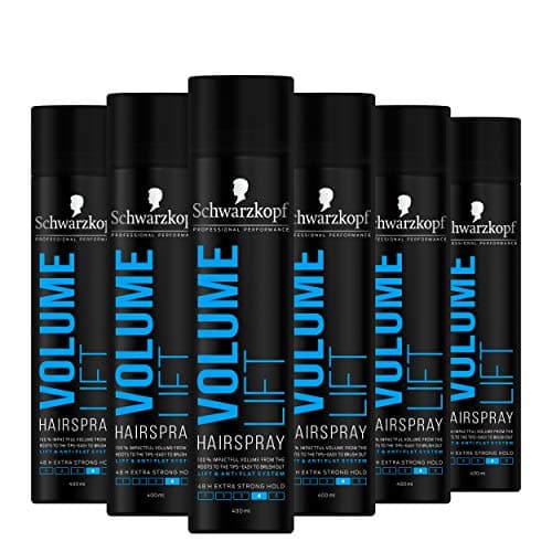 Image of Schwarzkopf Professional Styling Volume Lift Hairspray, 48HR Extra Strong Hold, Multipack 6 x 400 ml