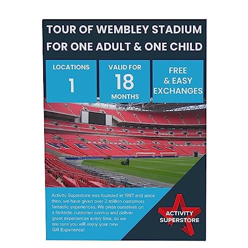 Image of Activity Superstore Tour of Wembley Stadium for Two Gift Experience Voucher, Experience Days, Football Gifts, Father & Son Gifts, Birthday Gifts