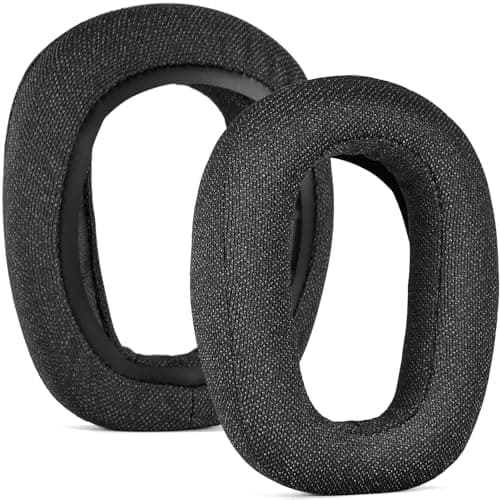 Image of defean Replacement Knitted Fabric Ear Pads Cushions Compatible with Logitech Zone Vibe 100/125, G435 Lightspeed Wireless Headset, Ear Pads Cushions with Comfort Noise Isolation Foam (Graphite)