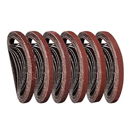 Image of STEBRUAM Sanding Belts 10 x 330 mm,5 Each of 40/60/80/120/180/240 Mix Grit for 330x10 Belt Sander(30 Pack)