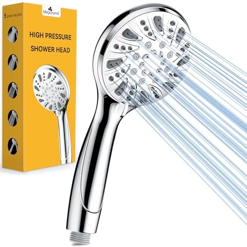 Image of Magichome High Pressure Shower Head with 5 Spray Modes, Universal Powerful Chrome Shower Head for Bathroom