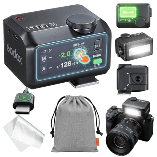 Image of Godox iT30Pro N TTL Mini Camera Flash, iT30 Pro N 2.4G HSS 1/8000s TTL Wireless Flash, Compatible with Nikon Z5II Z6III Z8 Z50II Z30 D850 Z5 Z50 ZFC Z6II Z9 Z7 D5600 D750 (Black)