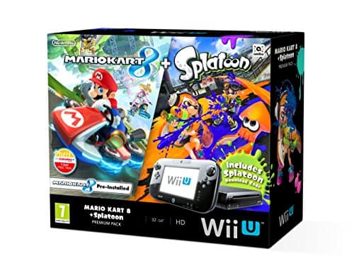Image of Nintendo Wii U 32GB Mario Kart 8 and Splatoon Premium Pack - Black