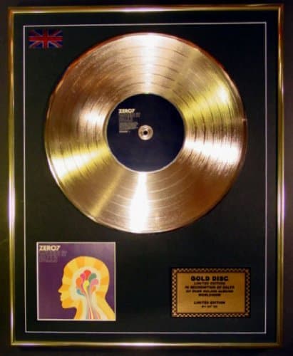 Image of ZERO 7/LTD EDITION CD GOLD DISC/RECORD/WHEN IT FALLS