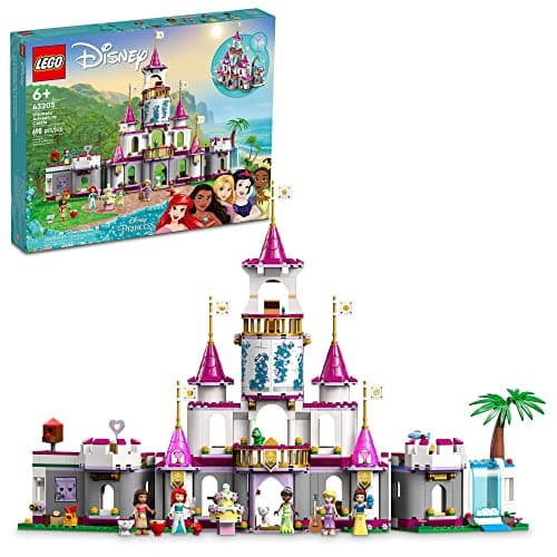 Image of LEGO Disney Princess Ultimate Adventure Castle 43205 Building Toy with 5 Princess Mini-Dolls Including Ariel, Rapunzel and Snow White(Packaging May Vary)