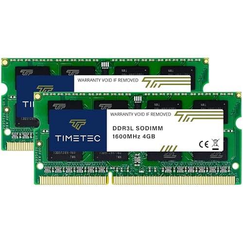 Image of Timetec Hynix IC 8GB Kit (2x4GB) DDR3L 1600MHz PC3-12800 Unbuffered Non-ECC 1.35V CL11 2Rx8 Dual Rank 204 Pin SODIMM Laptop Notebook Computer Memory RAM Module Upgrade