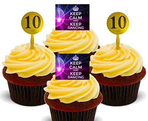 Image of Strictly Come Dancing - Edible Cupcake Toppers - Stand-up Wafer Cake Decorations (Pack of 24)
