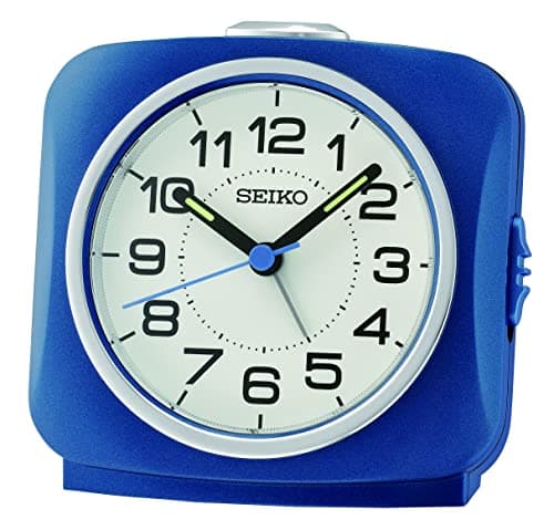 Image of Seiko QHE194L Alarm Clock Analogue Blue