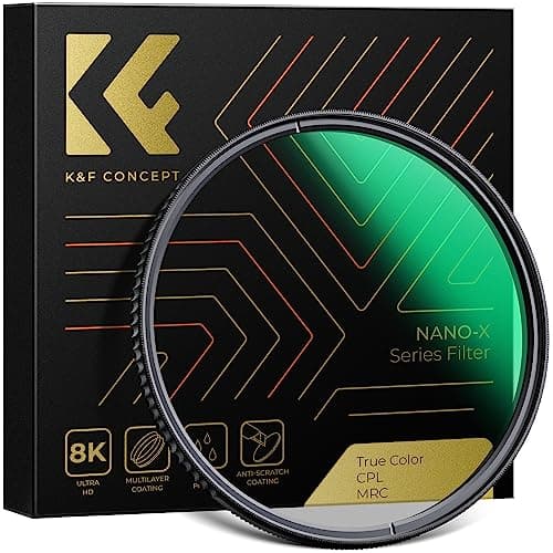 Image of K&F CONCEPT 55mm True Color Polarising Filter Circular Polarizing CPL, Ultra Definition, 28 Layer Multi Coated Polarized MRC Filter (Nano-X Series)