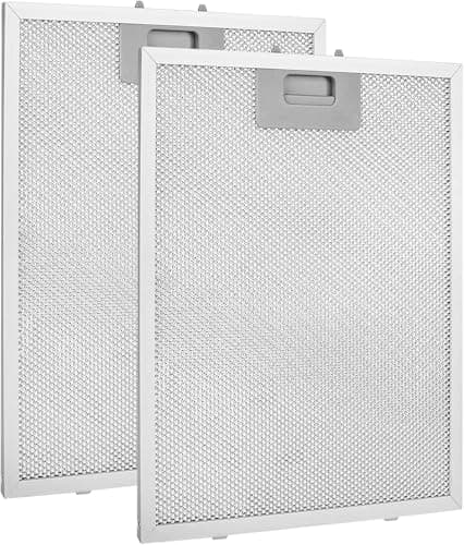 Image of CTDMJ Cooker Hood Filter Replacement 320x260mm, 2 Pack Metal Grease Filter, Universal Extractor Fan Extractor Fan Filters 5-Layer Aluminum Kitchen Cooker Hood Grease Filters Hood Vent Filter