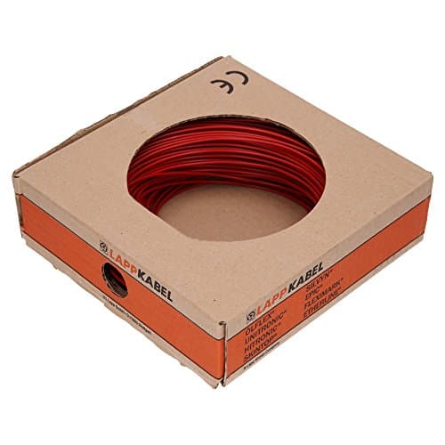 Image of Lapp Kabel Red PVC Core Cable, H05V-K, 1 x 0.75, 300/500 V, Fine-Wired, Flame Retardant, Class 5, Copper, Cable