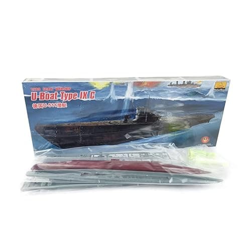 Image of TOUCAN RC HOBBY Minihobby 80915 1/200 German U-Boat Type Ix C Submarine Model Kit with Motor DIY