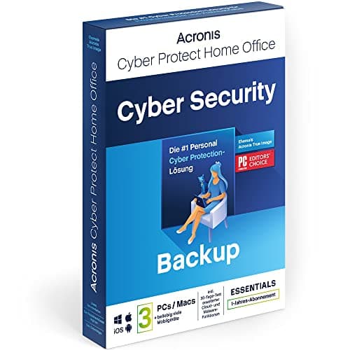 Image of Acronis Cyber Protect Home Office 2023 Essentials 3 PC/Mac 1 Jahr Windows/Mac/Android/iOS nur Backup Aktivierungscode per Post
